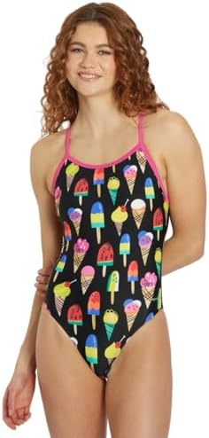 I-Scream Thin Strap One Piece Swimsuit