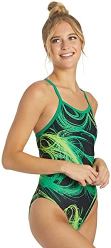 Light Wave Thin Strap One Piece Swimsuit