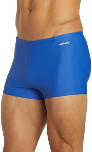 Men's Solid Swim Square Leg Swimsuit