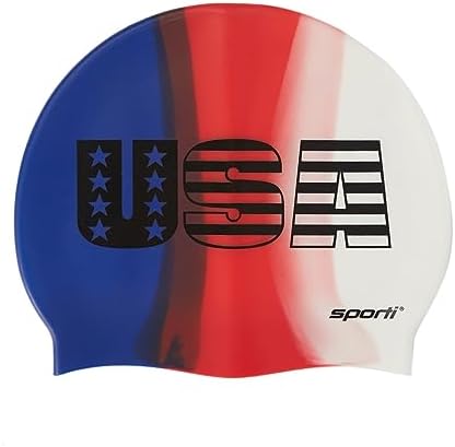 Multi Color USA Silicone Swim Cap