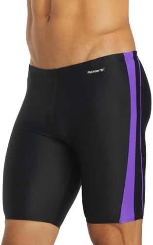 Piped Splice Swim Jammer Swimsuit
