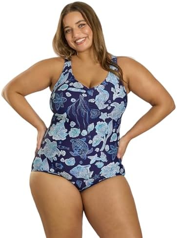 Plus Size Conservative One Piece Swimsuit