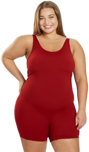 Plus Size HydroLast Chlorine Resistant Scoop Back Unitard O…