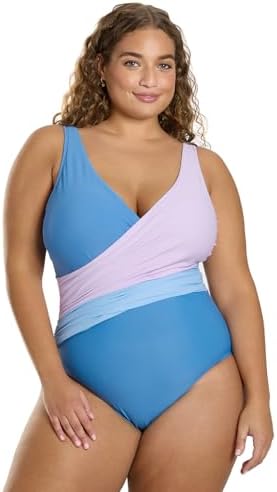 Plus Size Starlet Wrap One Piece Swimsuit