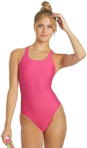 Solid Wide Strap One Piece Swimsuit