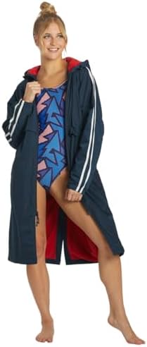Striped Comfort Fleece-Lined Swim Parka