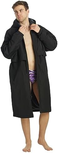 Unisex Swim Parka with Plush Fleece Lining