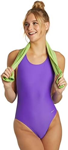 Wide Strap Cross Back One Piece Swimsuit