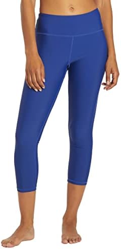 Women's Active High Waisted Swim Capri Leggings