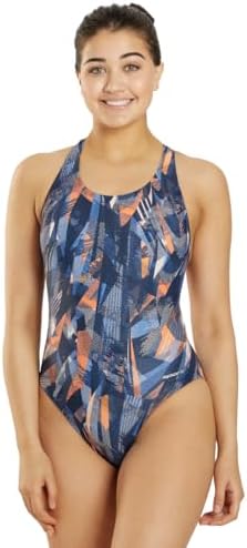Women's Athletic Wide Strap One Piece Swimsuit